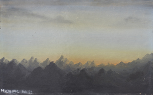 <h4>Berge • 24 cm x 14 cm • 1982</h4>