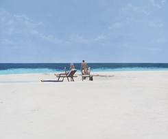 <h4>Am Strand • 120 cm x 100 cm • 2010</h4>