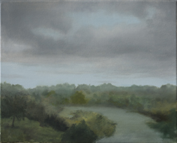 <h4>Flusslandschaft • 30 cm x 24 cm • 2020</h4>